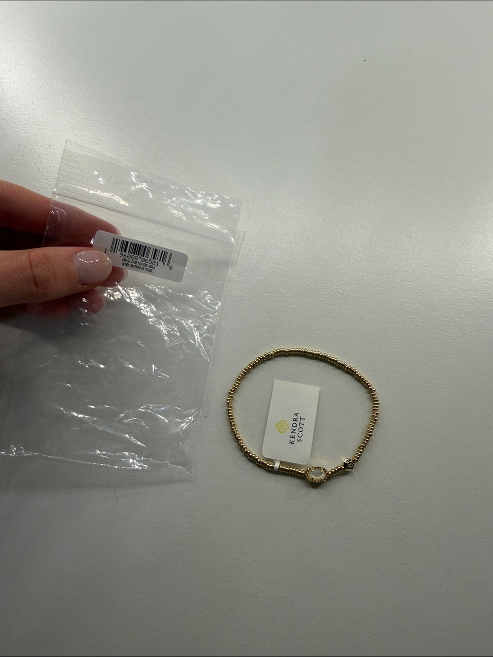 Kendra Scott NWT Gold Emilie Stretch Bracelet